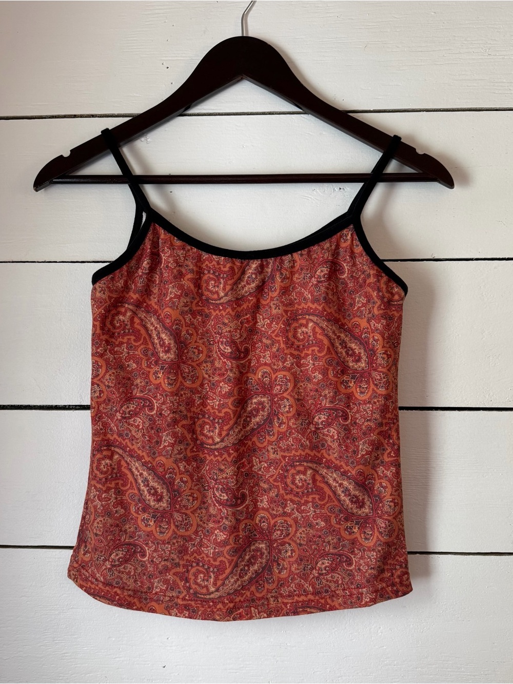 prAna Paisley Print Tank Top Built-In Bra Yoga Activewear Size Medium